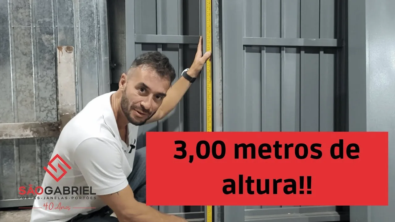 Um portão de 3,00 metros de altura,  segurança e qualidade para o seu ambiente vem conferir!