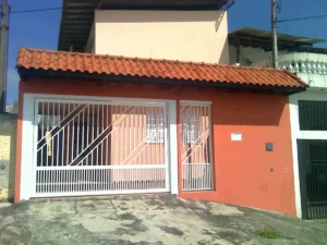 Portão de Aço Tubular Grade Vertical com Diagonal